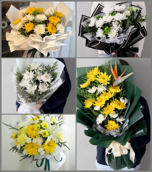 山东莱芜莱城区苗山镇上朱家店村白事花束代送